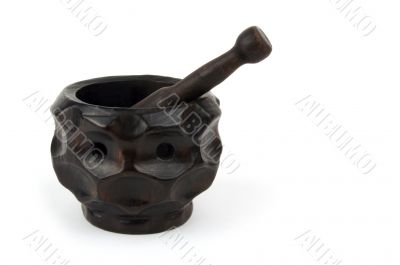 Isolated Pestle & Mortar