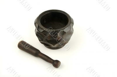 Isolated Pestle & Mortar