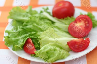 Tomato and salad
