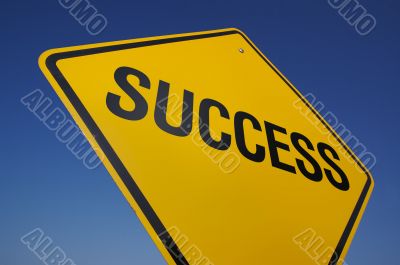 Success Road Sign