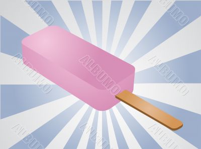 Strawberry popsicle