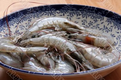 Raw prawns