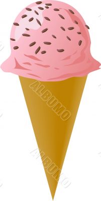 Fancy decorated ice cream