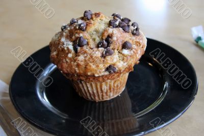 Banana chocolate muffin
