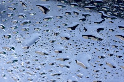 Water Drops on Glass