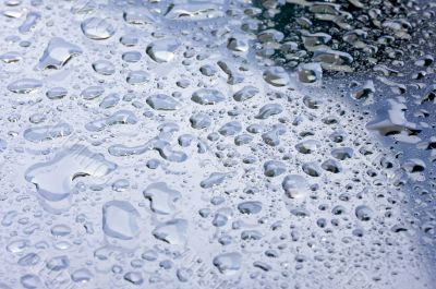 Water Drops on Glass