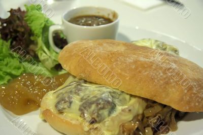 Cheese steak sandwich