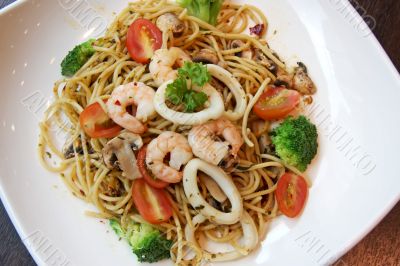 Seafood pasta