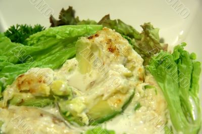 Avocado crab salad