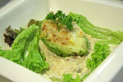 Avocado crab salad