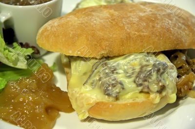 Cheese steak sandwich