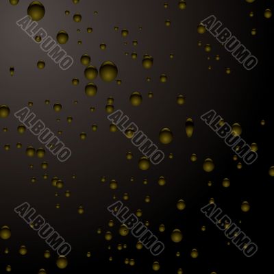 golden black bubble