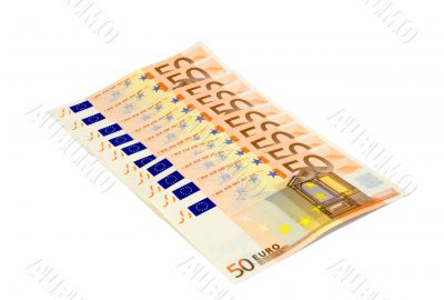 Euro banknotes