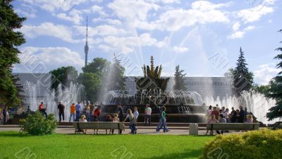 Fountains in the park