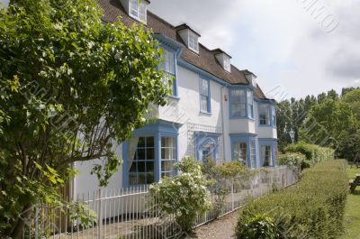 Blue and White house