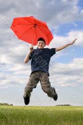 boy in sky