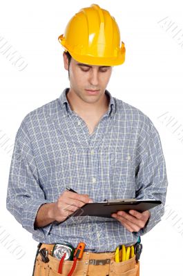 Young contruction worker