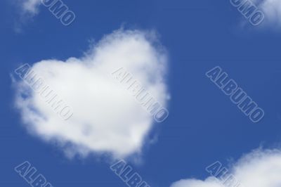 Collage - a cloud as heart
