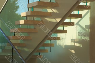 Majestic Marble Stairs and Glass