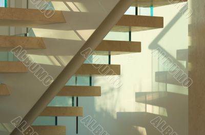 Majestic Marble Stairs and Glass