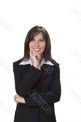 Businesswoman smiling