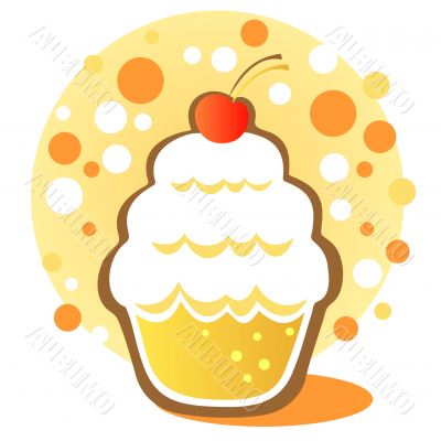 cupcake with cherry