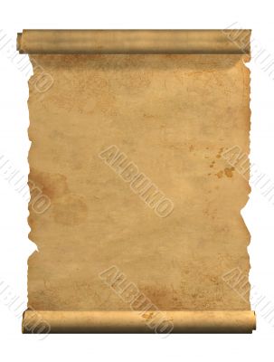 Scroll of old parchment