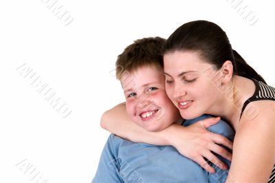 Smiling family