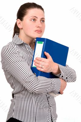 business lady with a folder