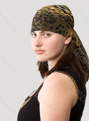 girl in kerchief