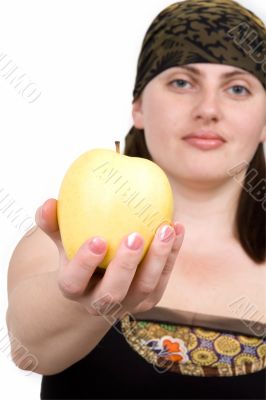 Apple close up