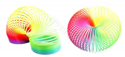 Colorful toy spring