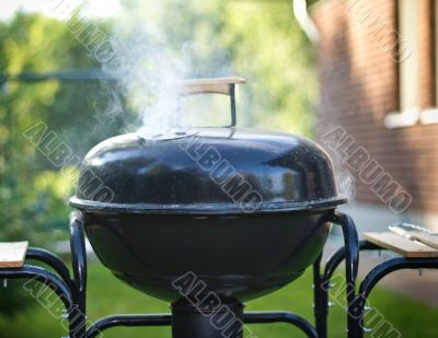 cooking in a barbeque
