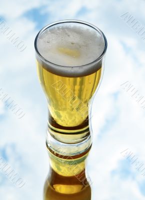 Fresh lager beer