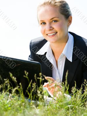 Pretty business lady