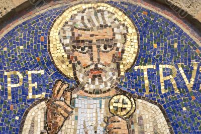 Agliate - St. Peter, mosaic