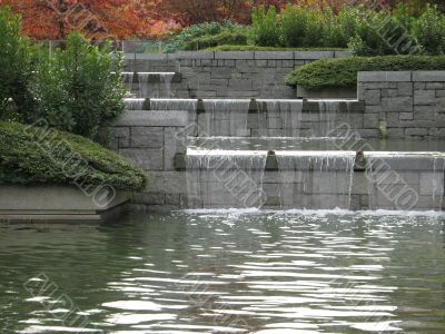 urban water fountain