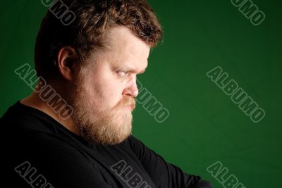 Portrait of angry man