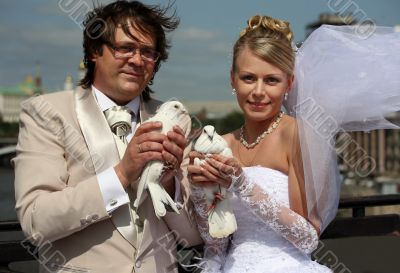 Newly-married couple