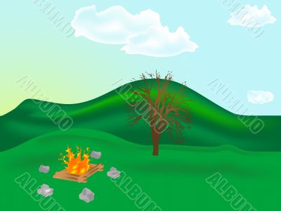 Camp fire