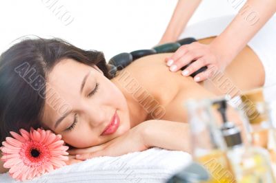 Enjoying spa