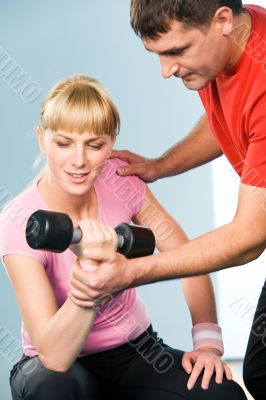 Lifting barbell