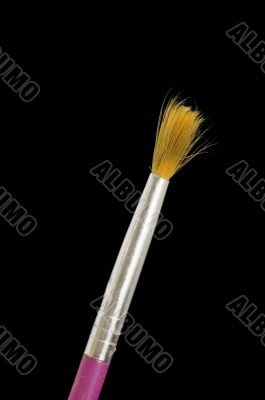 brush on black close up