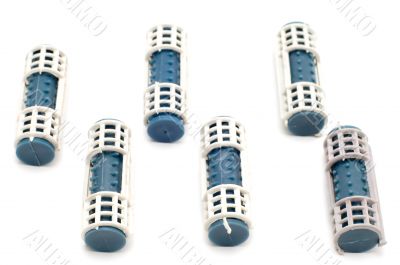 hair-rollers close up