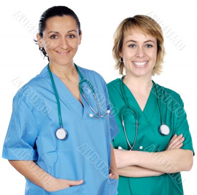 Two doctor women