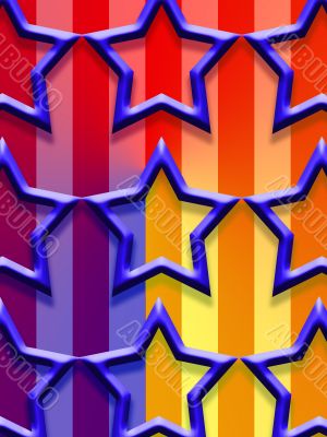 Blue star stripes