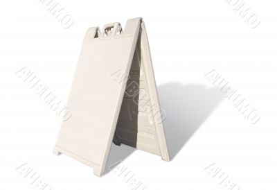 Blank White Tent Sign