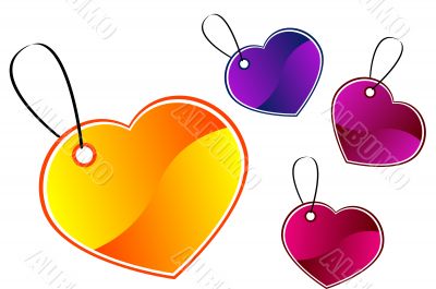 Heart gift tags