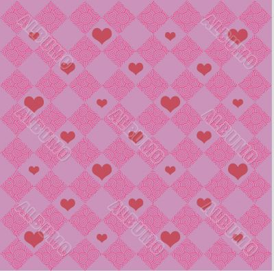 Pink Checkers & Hearts