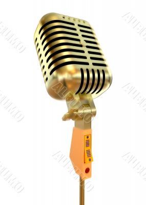 Gold microphone
